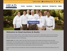 Tablet Screenshot of headauctions.com